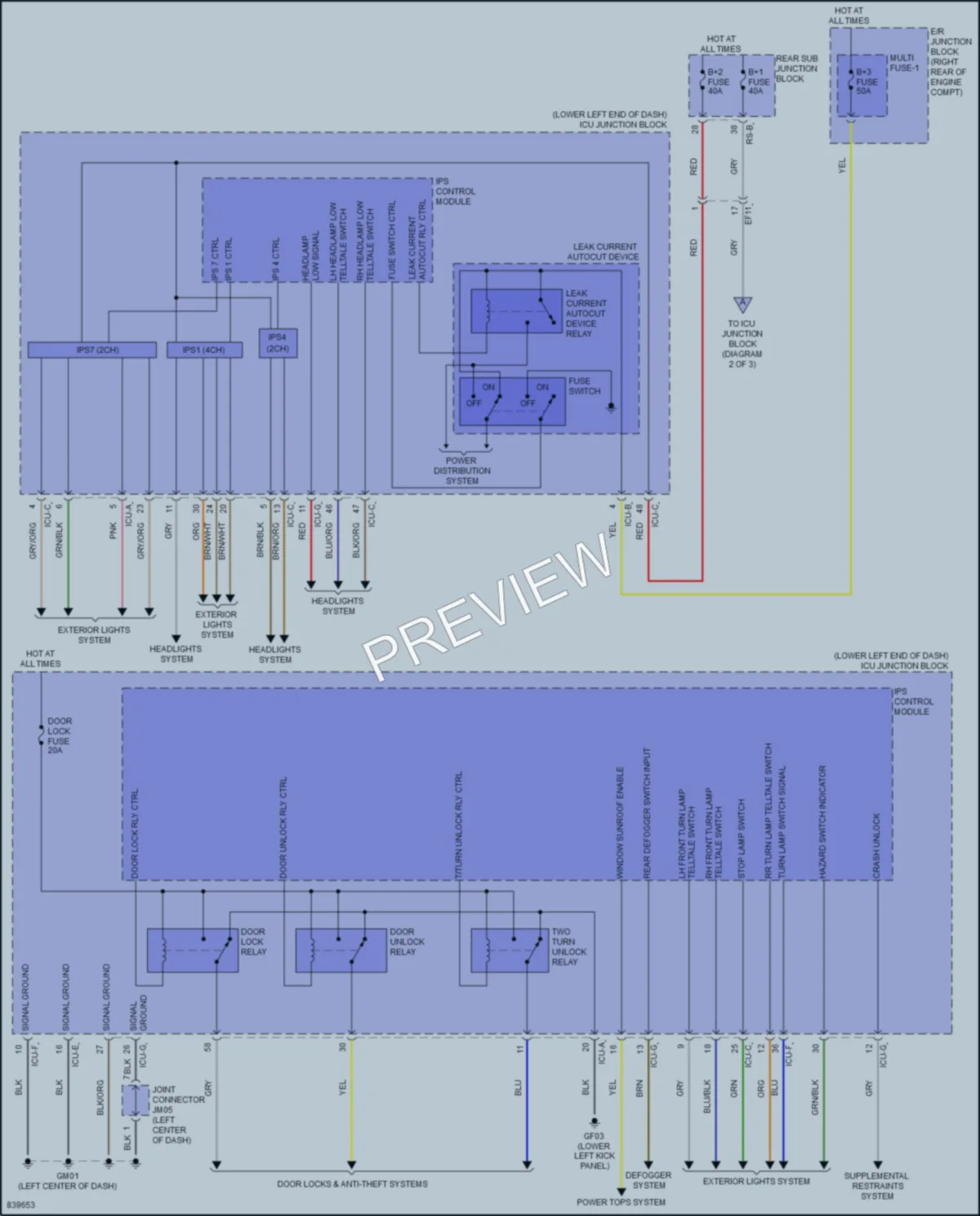 2023 Genesis G70 Body Control Modules wiring diagram preview