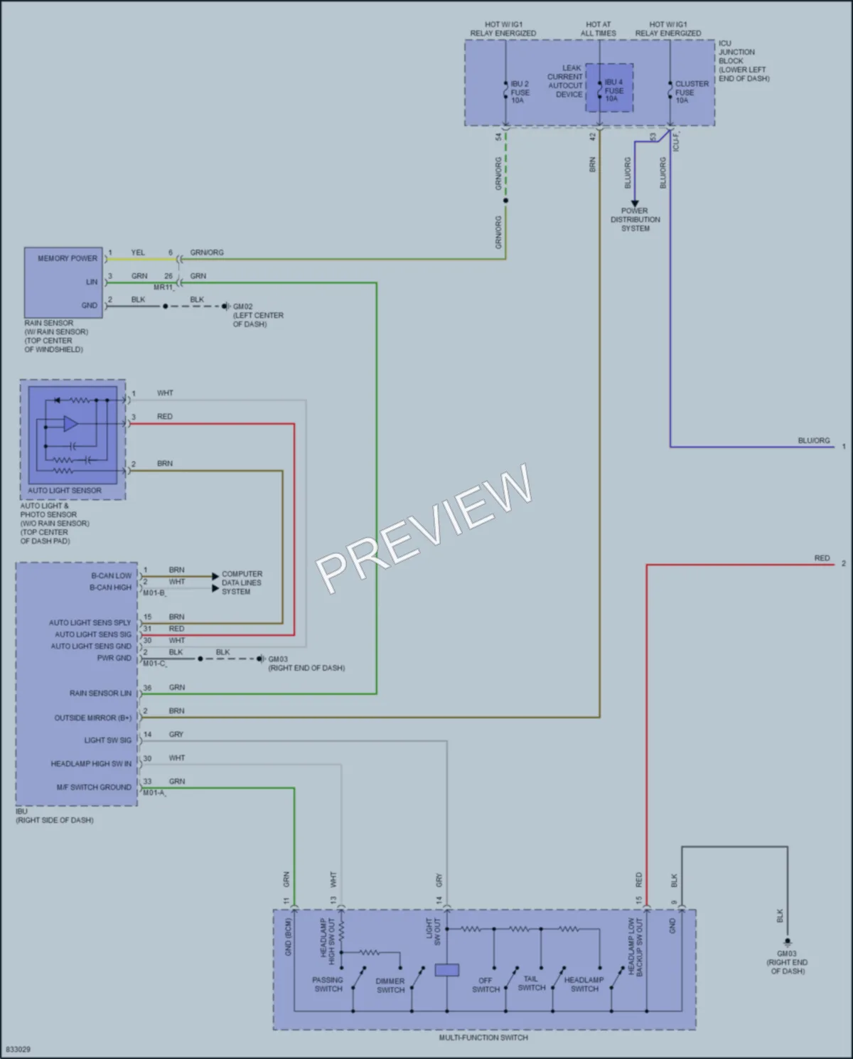 2023 Genesis G70 Headlights wiring diagram preview