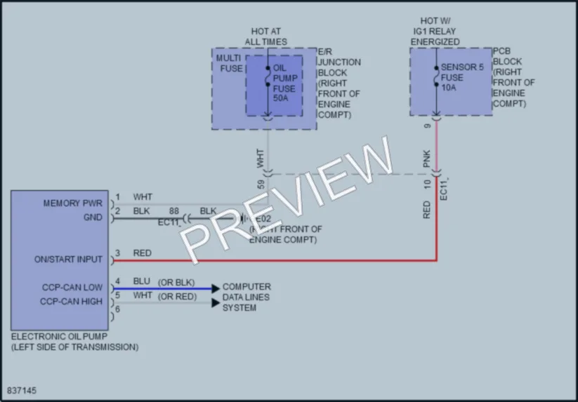 2023 Genesis GV80 Engine Performance wiring diagram preview