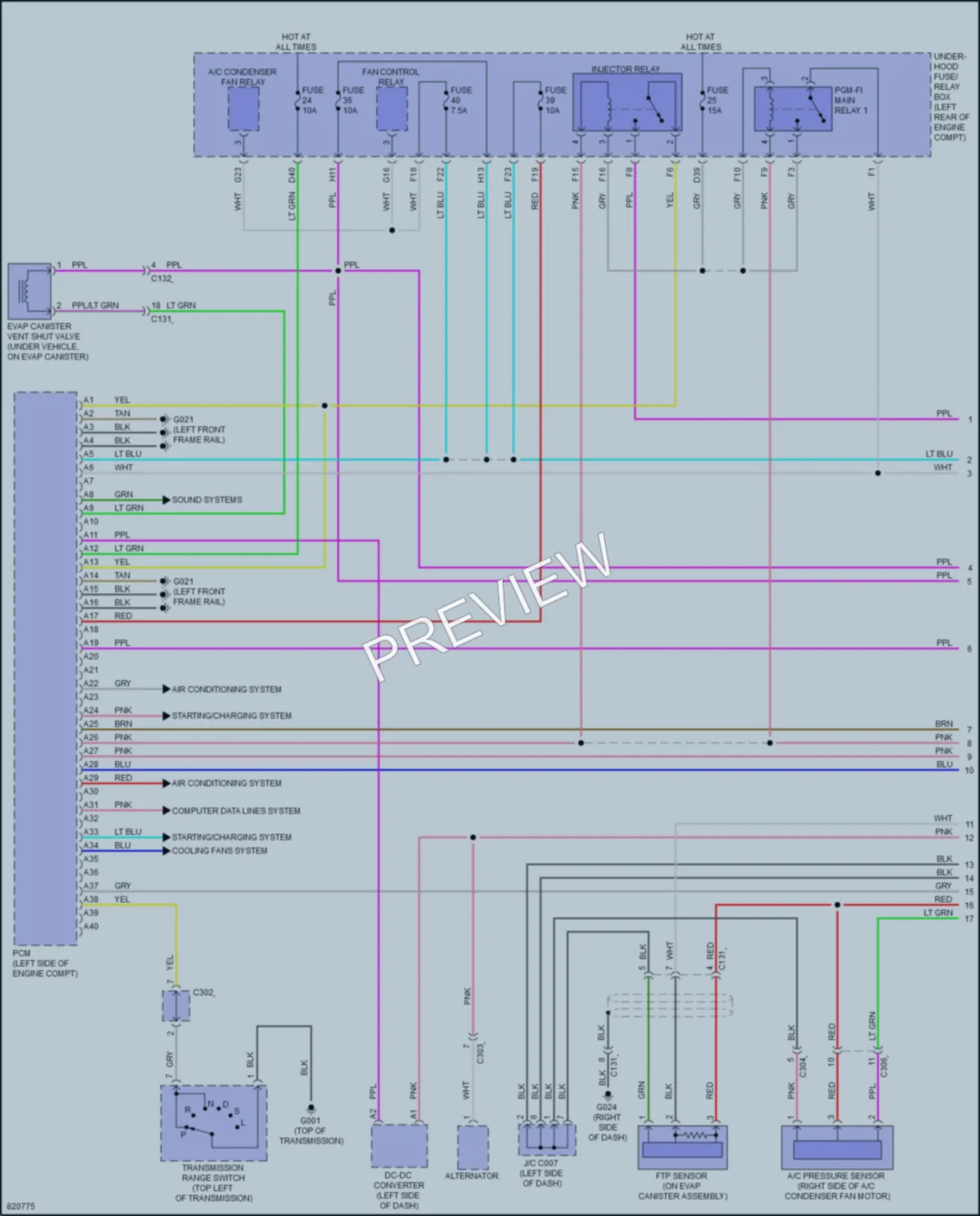 2023 Honda Accord Engine Performance wiring diagram preview