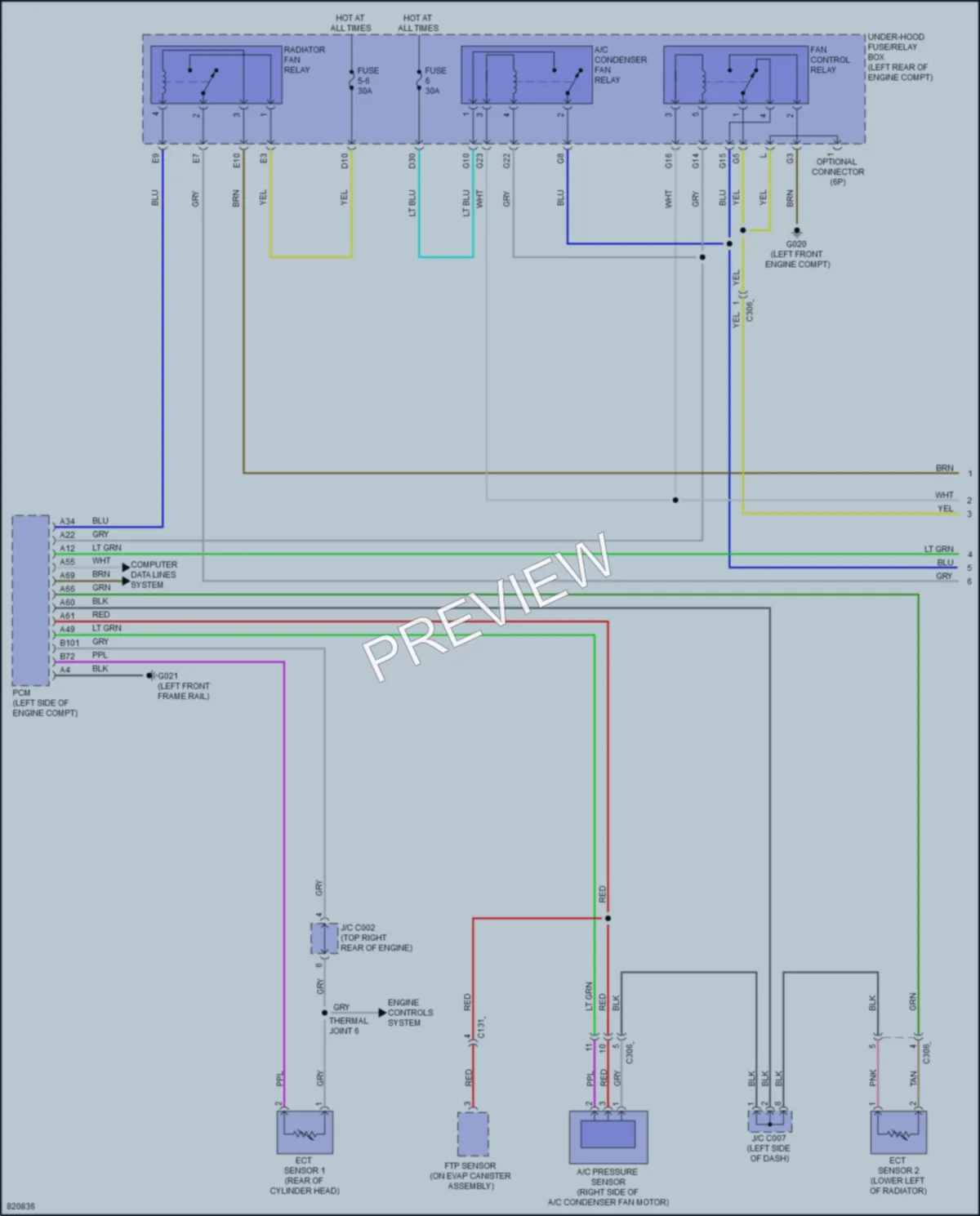 2023 Honda AccordHybrid Cooling Fan wiring diagram preview