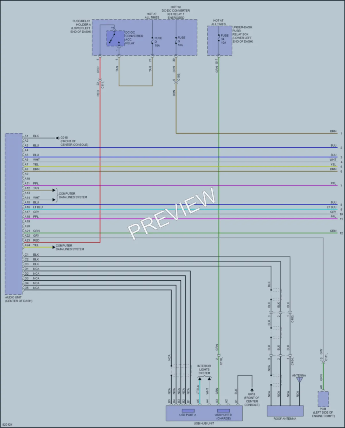 2023 Honda AccordHybrid Radio wiring diagram preview
