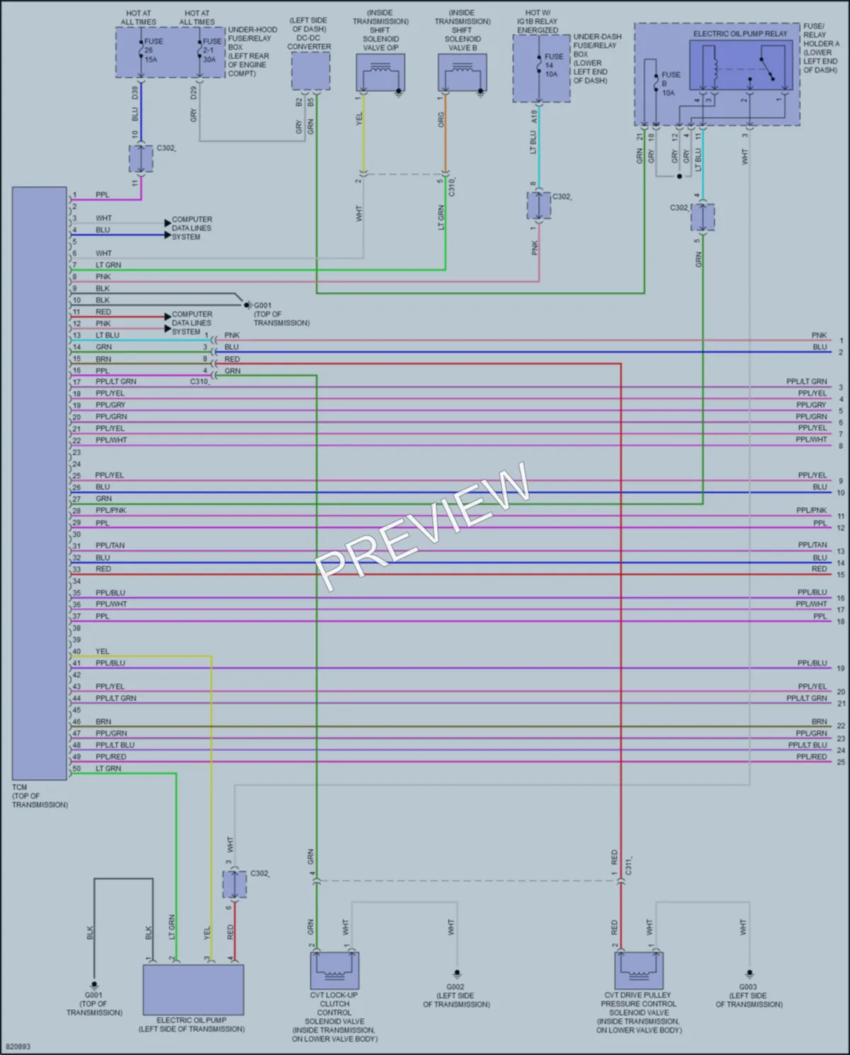 2023 Honda AccordHybrid Transmission wiring diagram preview