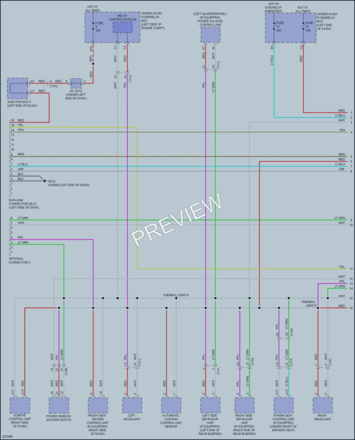 2023 Honda CRV Computer Data Lines wiring diagram preview