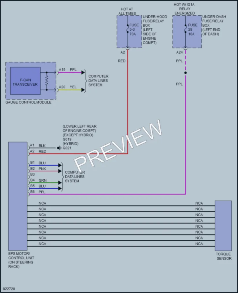 2023 Honda CRV Electronic Power Steering wiring diagram preview
