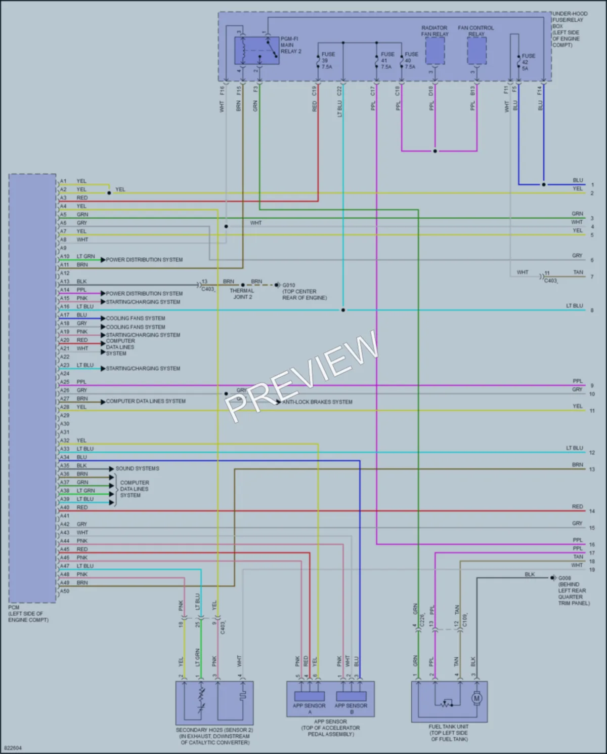 2023 Honda CRV Engine Performance wiring diagram preview
