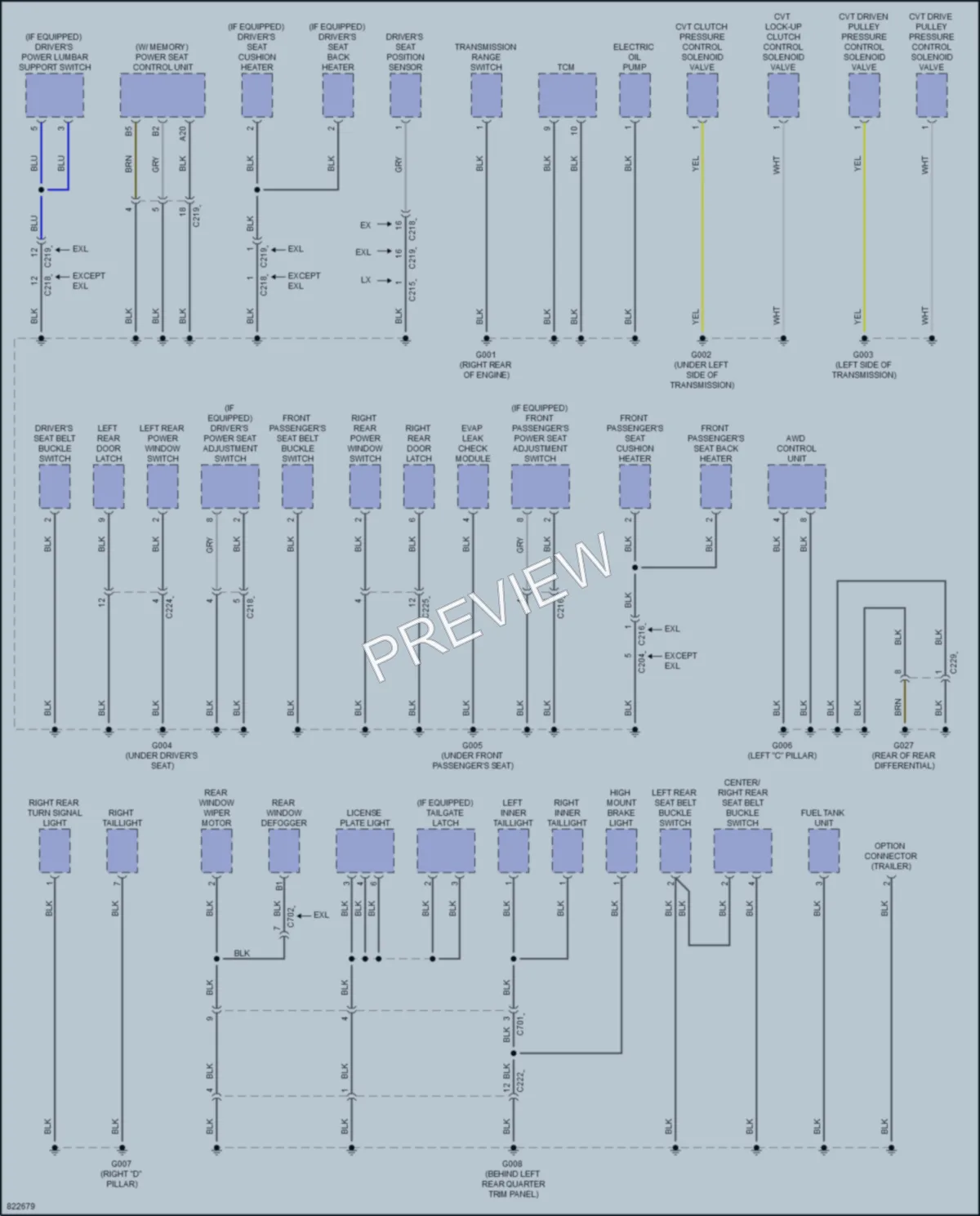 2023 Honda CRV Ground Distribution wiring diagram preview