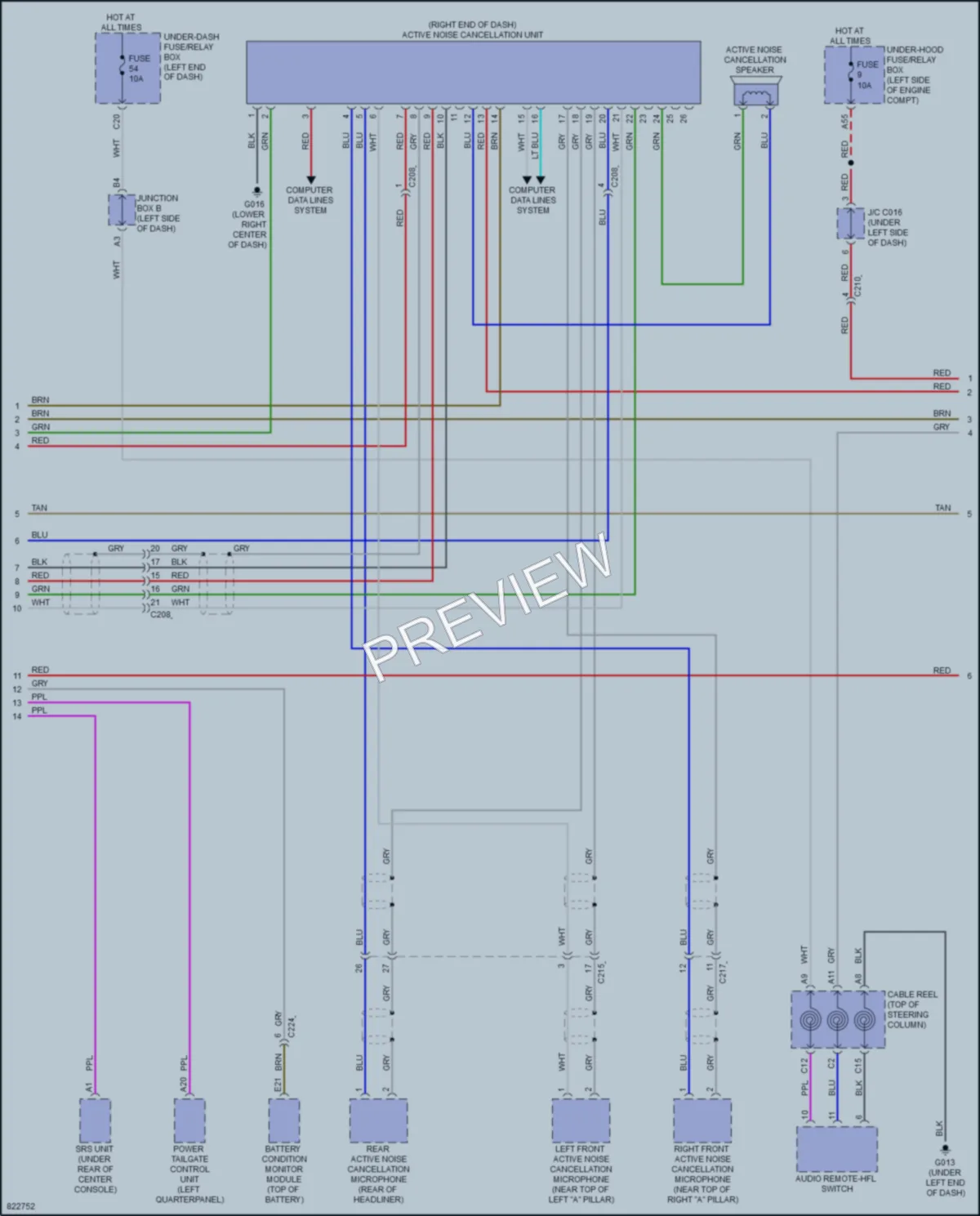 2023 Honda CRV Navigation wiring diagram preview