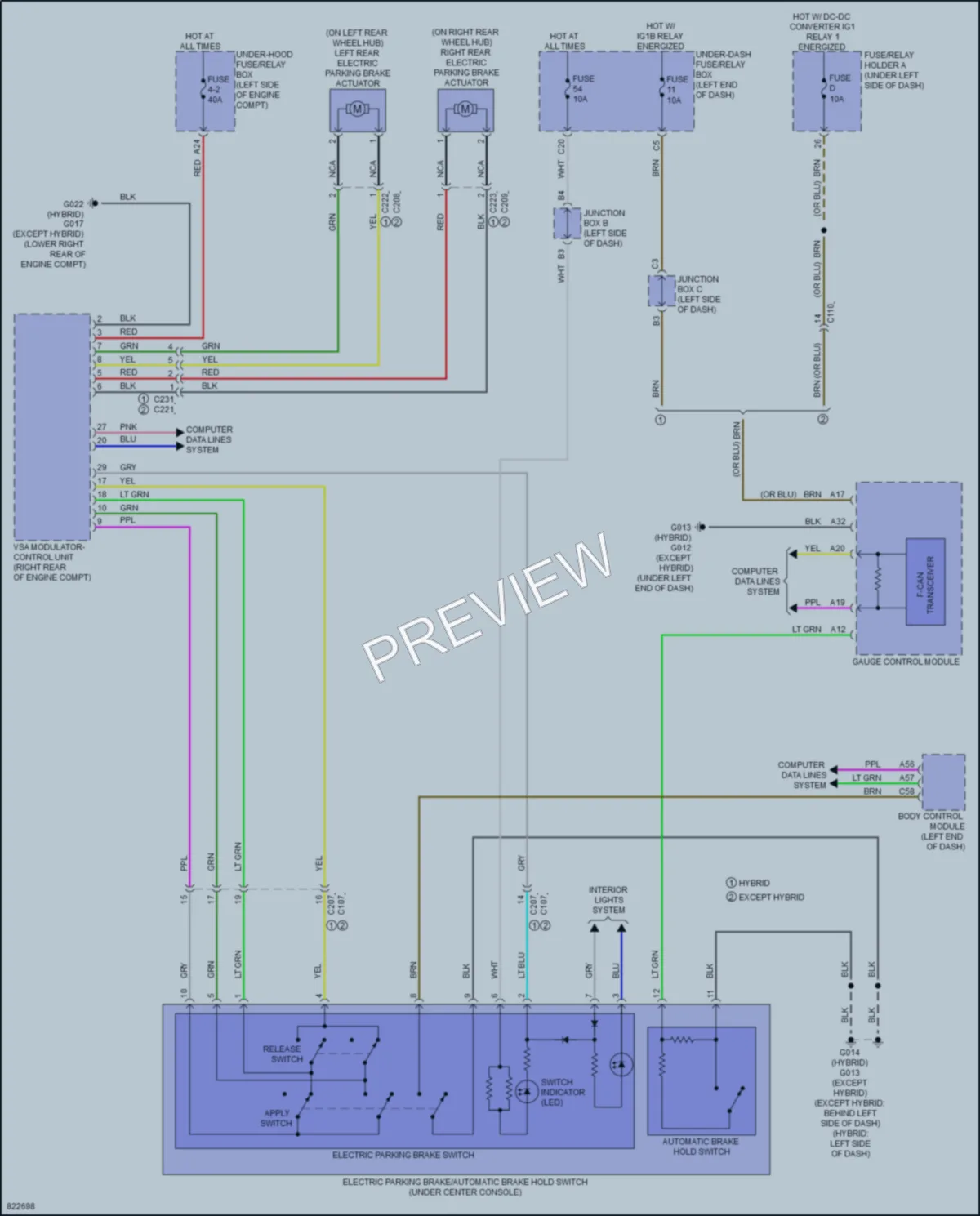 2023 Honda CRV Shift Interlock wiring diagram preview