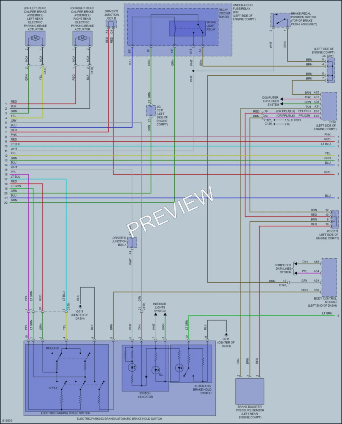 2023 Honda Civic Anti Lock Brakes wiring diagram preview