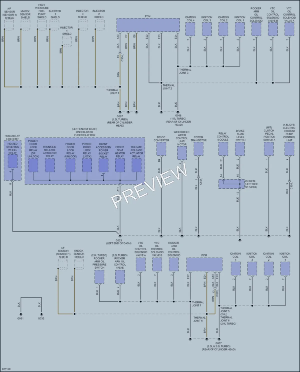 2023 Honda Civic Ground Distribution wiring diagram preview