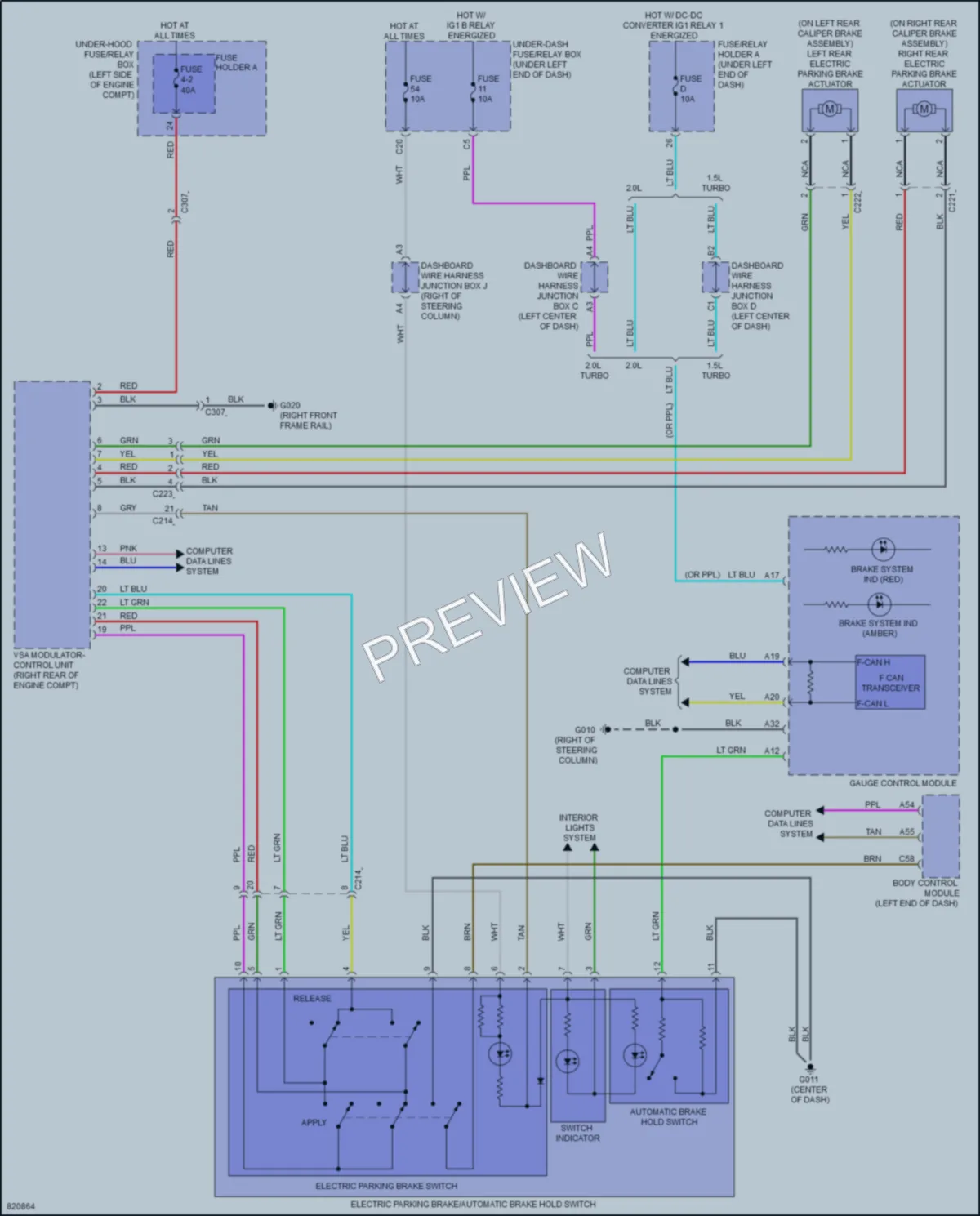 2023 Honda Civic Shift Interlock wiring diagram preview