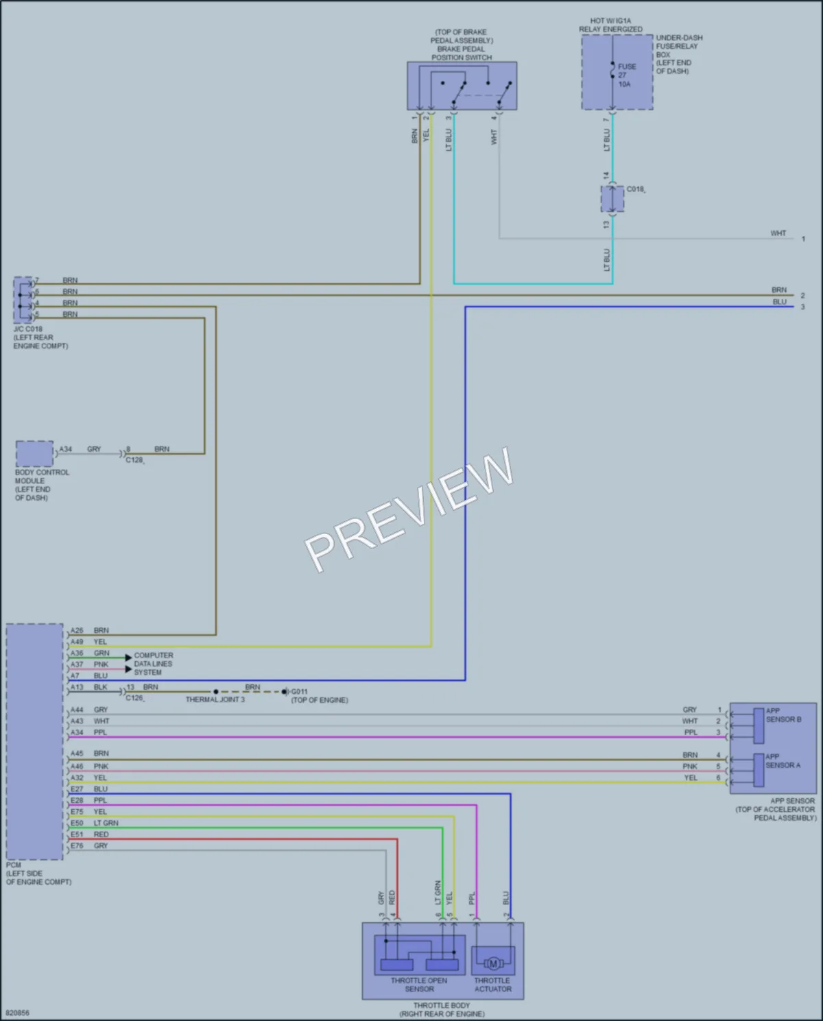 2023 Honda HRV Cruise Control wiring diagram preview