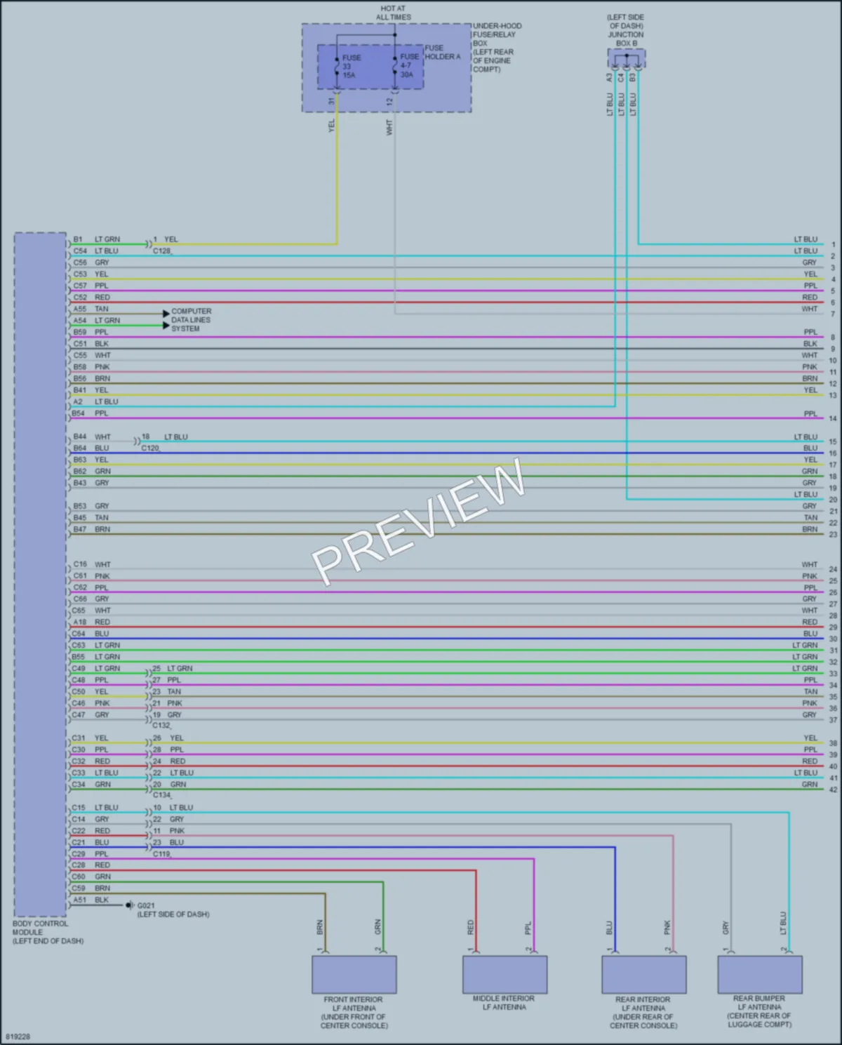 2023 Honda HRV Power Door Locks wiring diagram preview