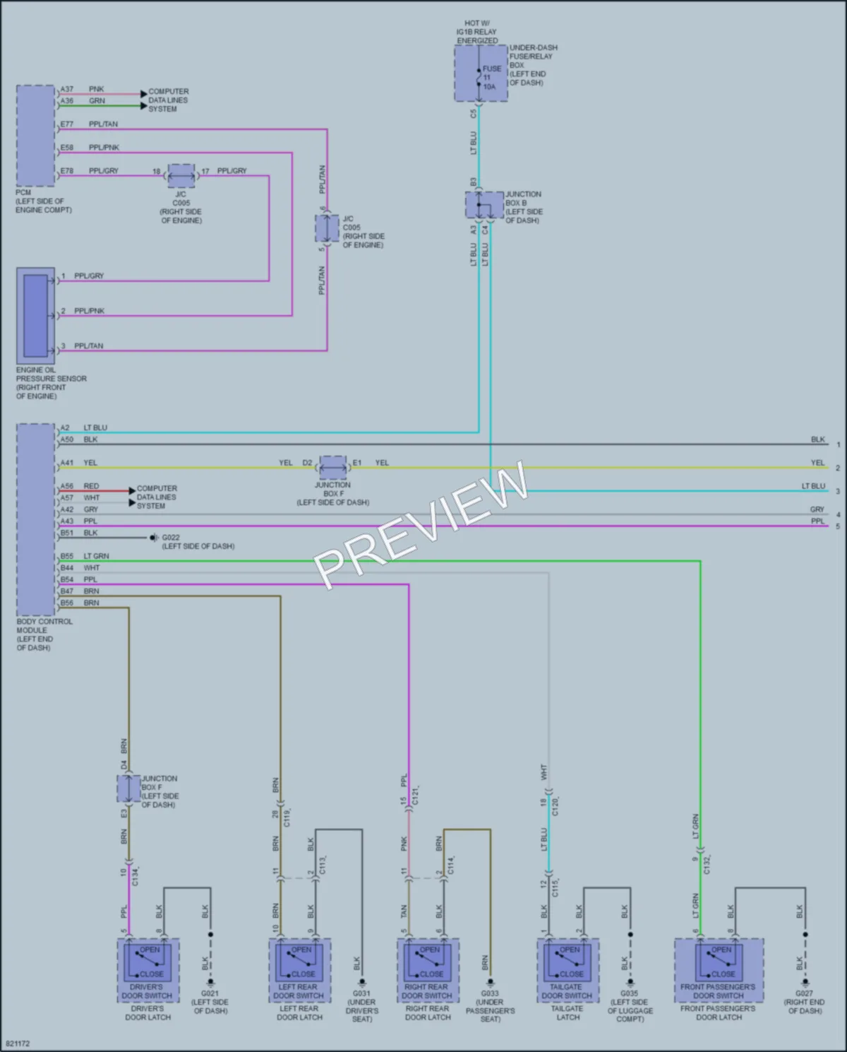 2023 Honda HRV Warning Systems wiring diagram preview