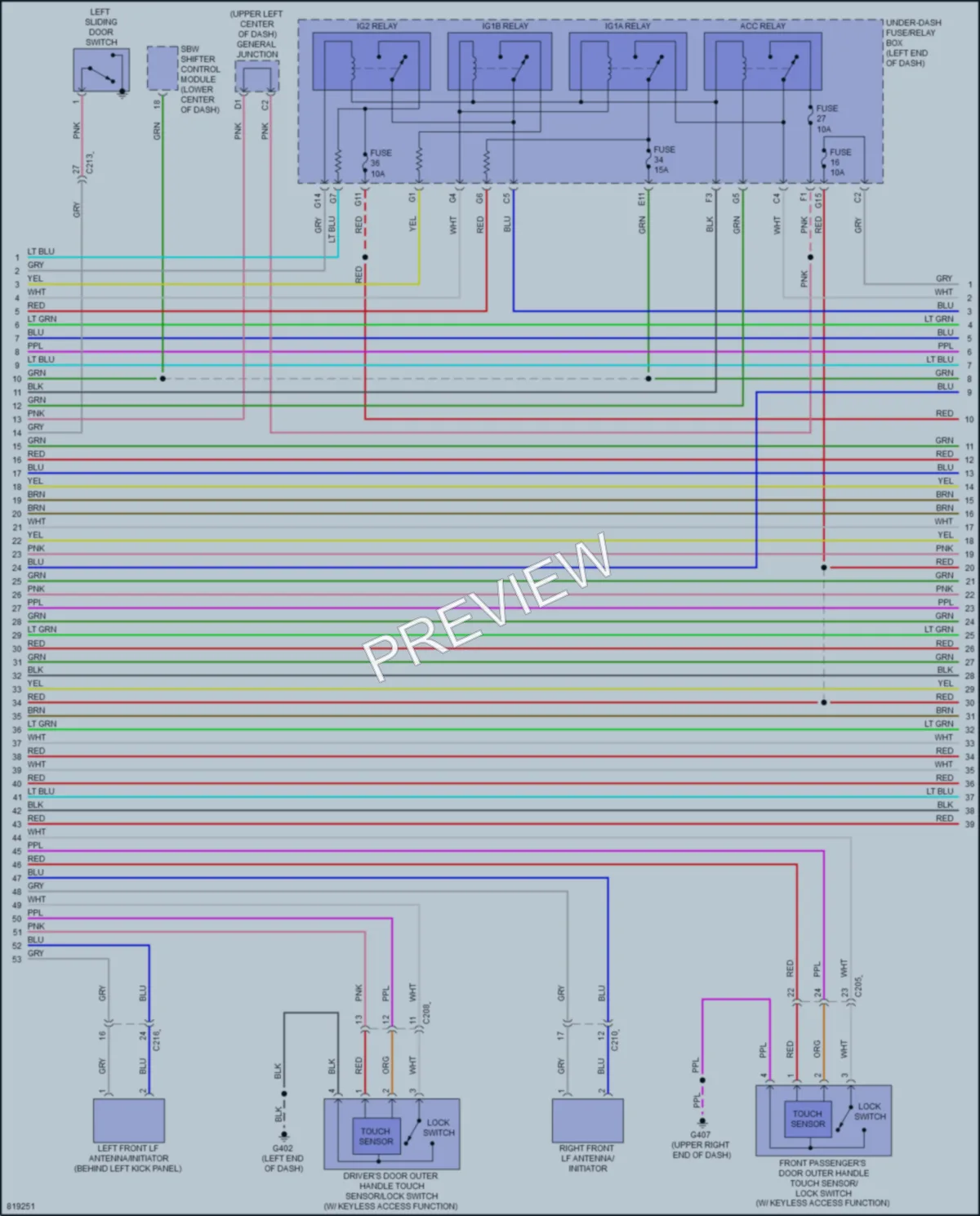 2023 Honda Odyssey Anti Theft wiring diagram preview
