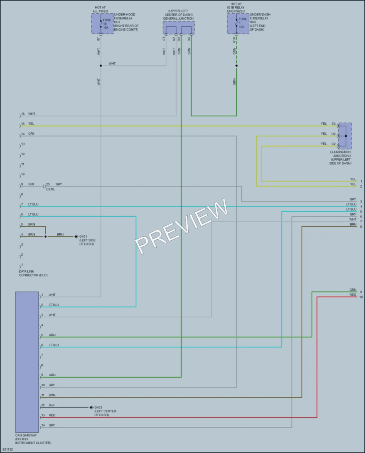 2023 Honda Odyssey Computer Data Lines wiring diagram preview