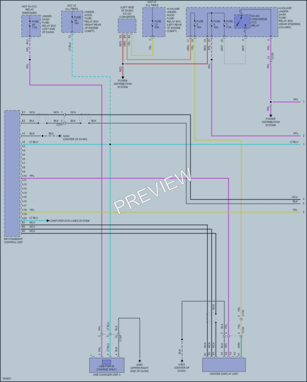 2023 Honda Passport Radio wiring diagram preview