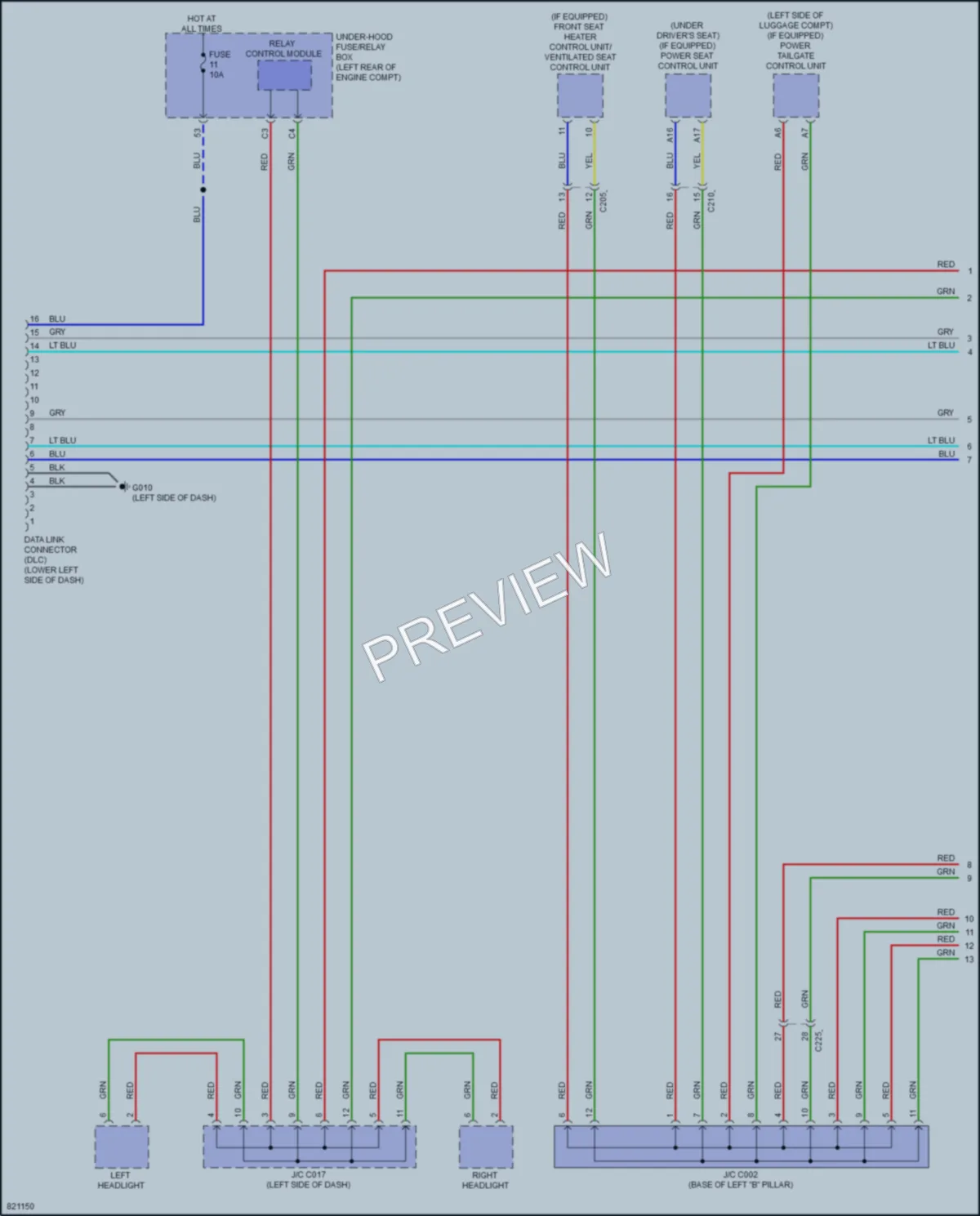2023 Honda Pilot Computer Data Lines wiring diagram preview