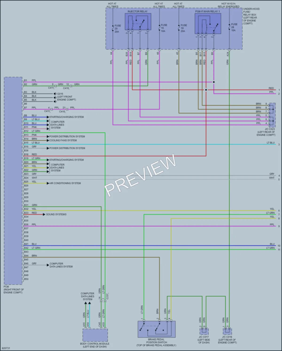2023 Honda Pilot Engine Performance wiring diagram preview
