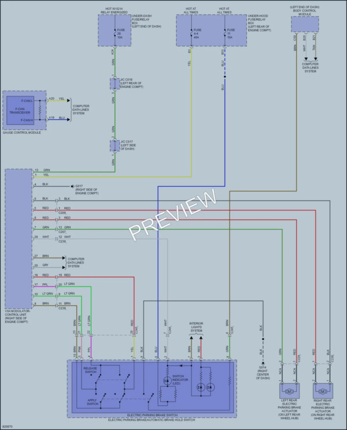 2023 Honda Pilot Shift Interlock wiring diagram preview