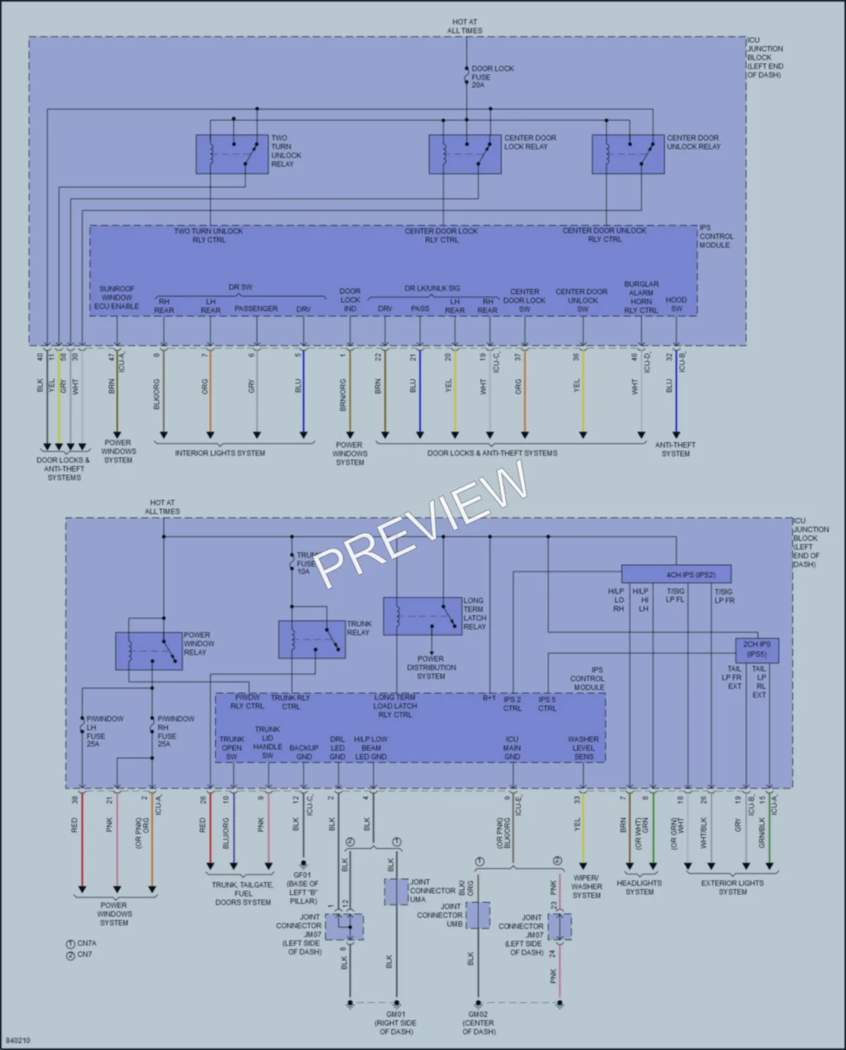 2023 Hyundai Elantra Body Control Modules wiring diagram preview