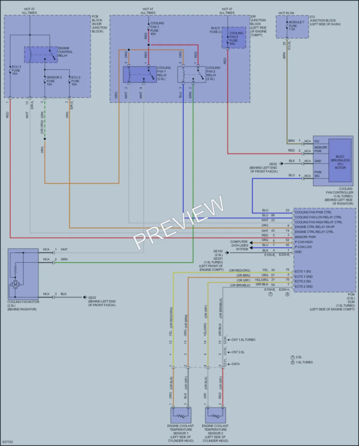 2023 Hyundai Elantra Cooling Fan wiring diagram preview