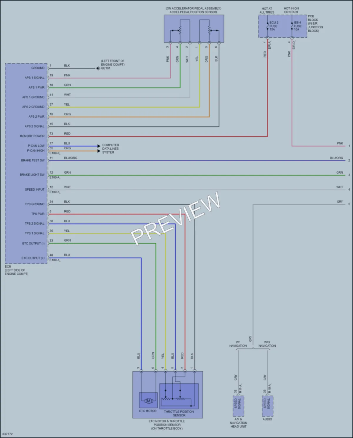 2023 Hyundai Elantra Cruise Control wiring diagram preview