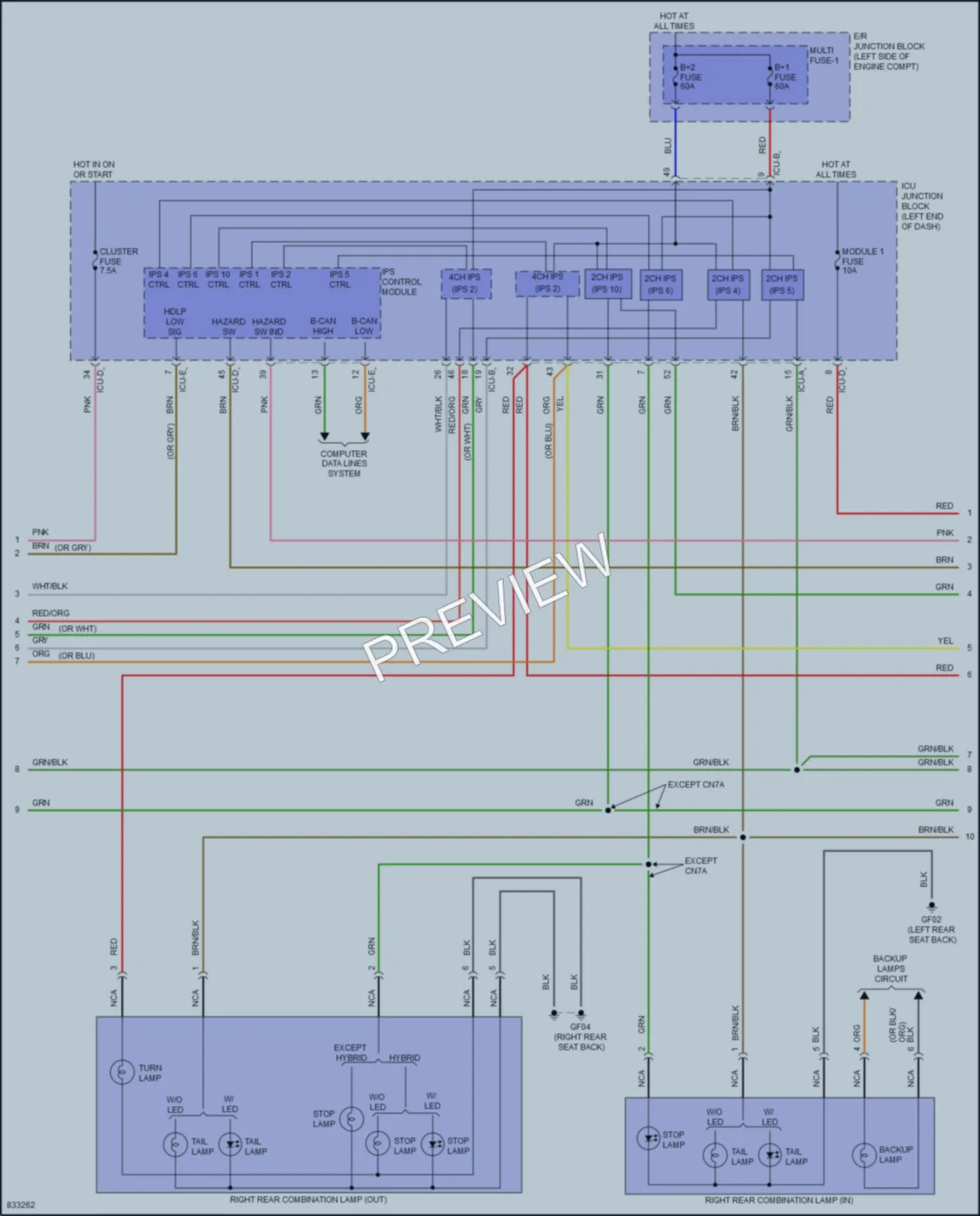 2023 Hyundai Elantra Exterior Lights wiring diagram preview