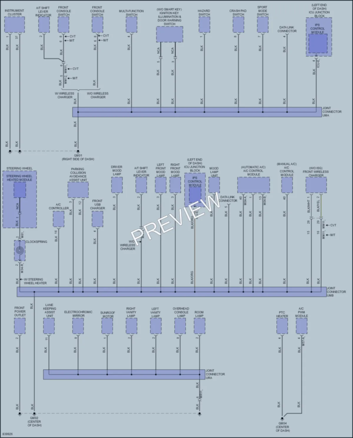 2023 Hyundai Elantra Ground Distribution wiring diagram preview