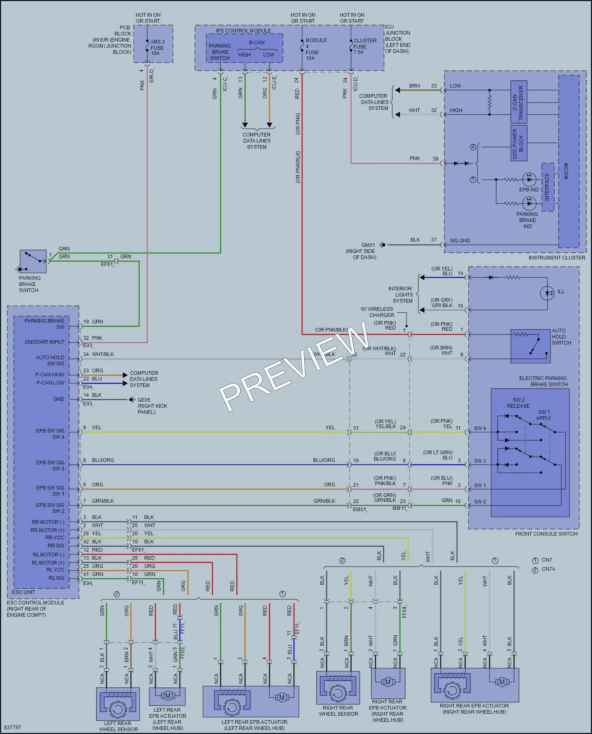 2023 Hyundai Elantra Shift Interlock wiring diagram preview