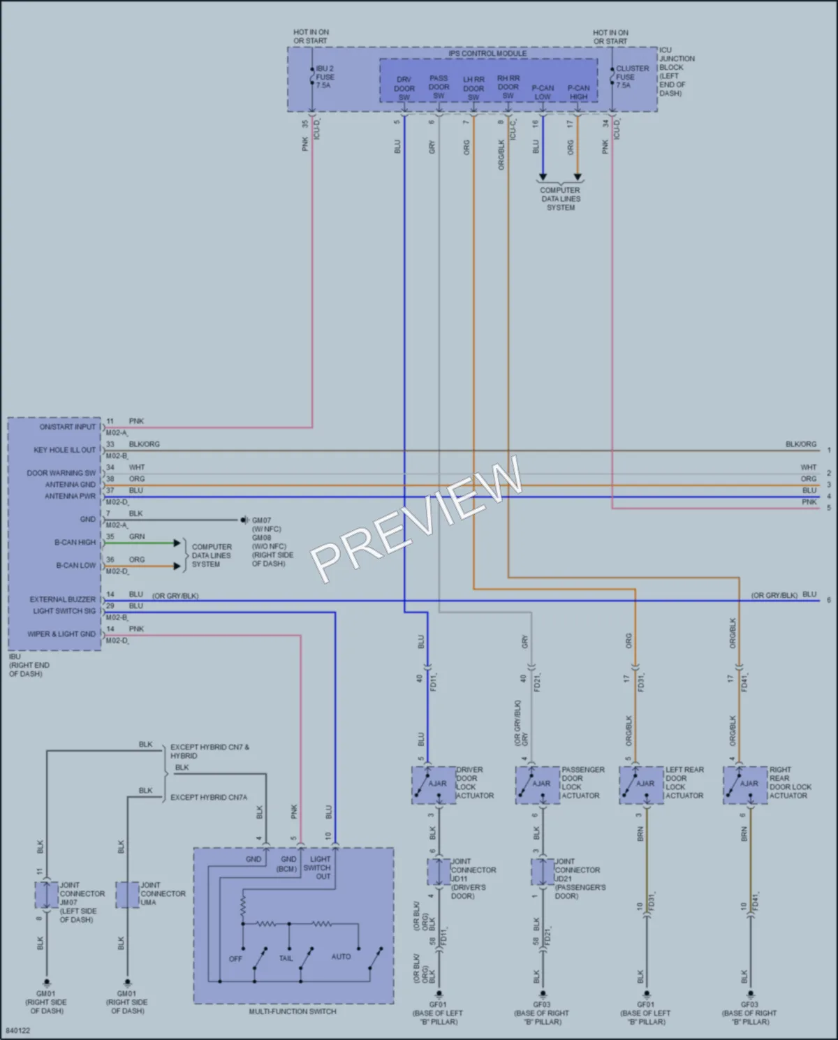 2023 Hyundai Elantra Warning Systems wiring diagram preview