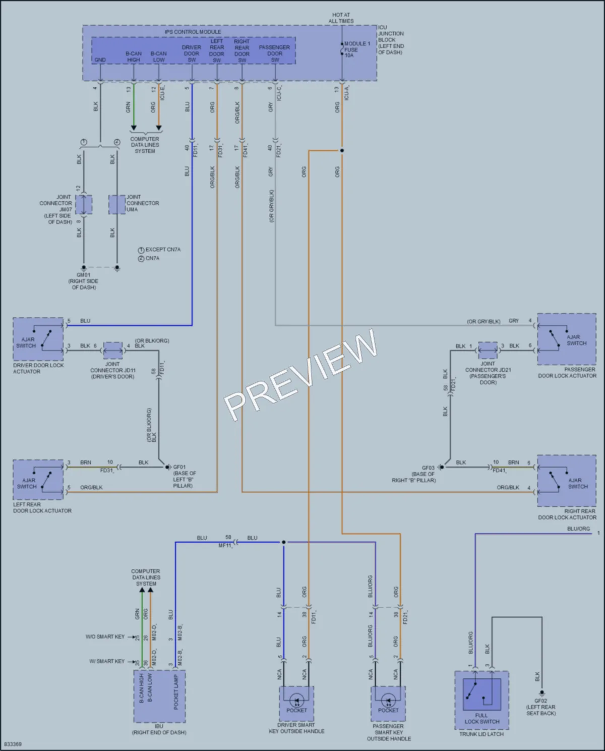 2023 Hyundai ElantraHybrid Interior Lights wiring diagram preview