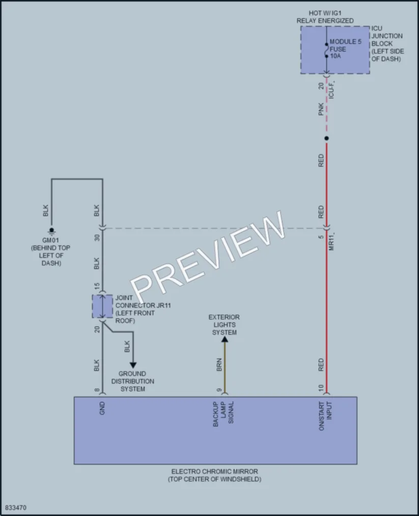 2023 Hyundai Ioniq5 Power Mirrors wiring diagram preview