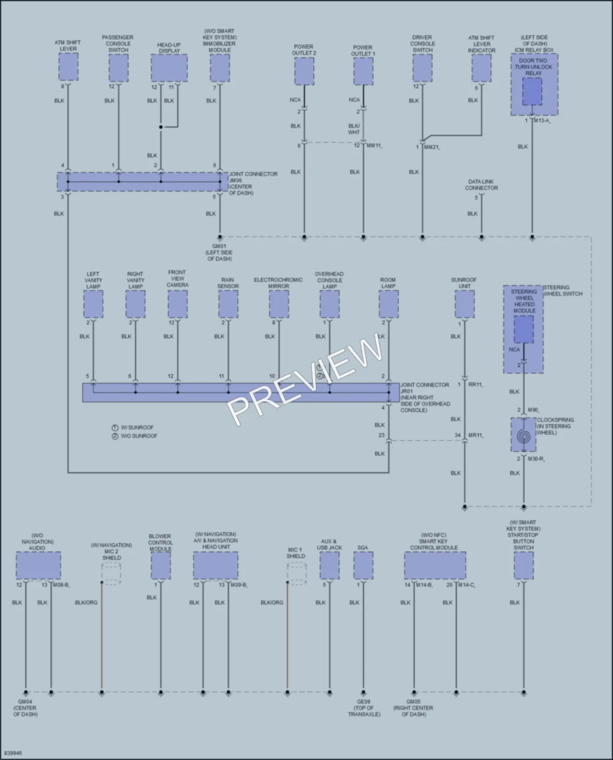 2023 Hyundai Kona Ground Distribution wiring diagram preview