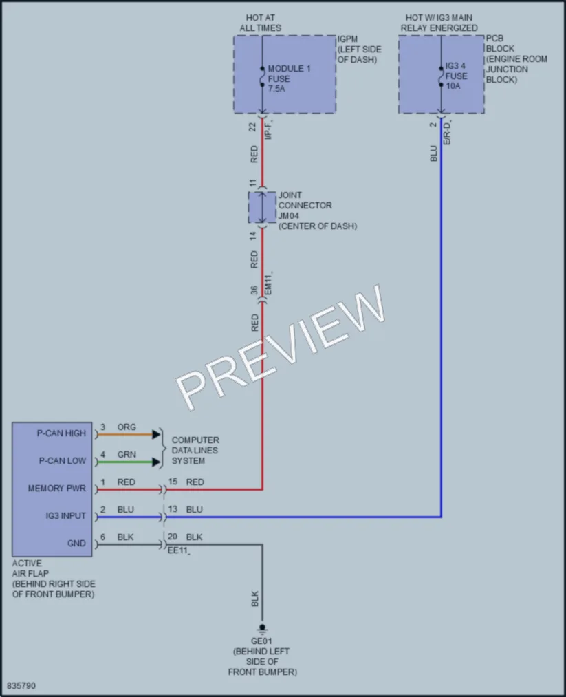 2023 Hyundai KonaElectric Active Bodyworks wiring diagram preview