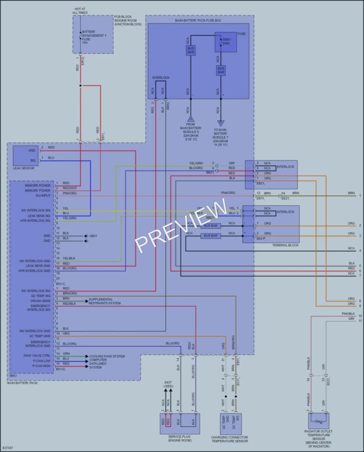 2023 Hyundai KonaElectric Engine Performance wiring diagram preview