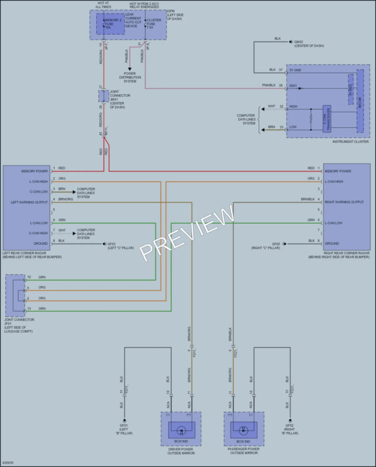 2023 Hyundai KonaElectric Navigation wiring diagram preview