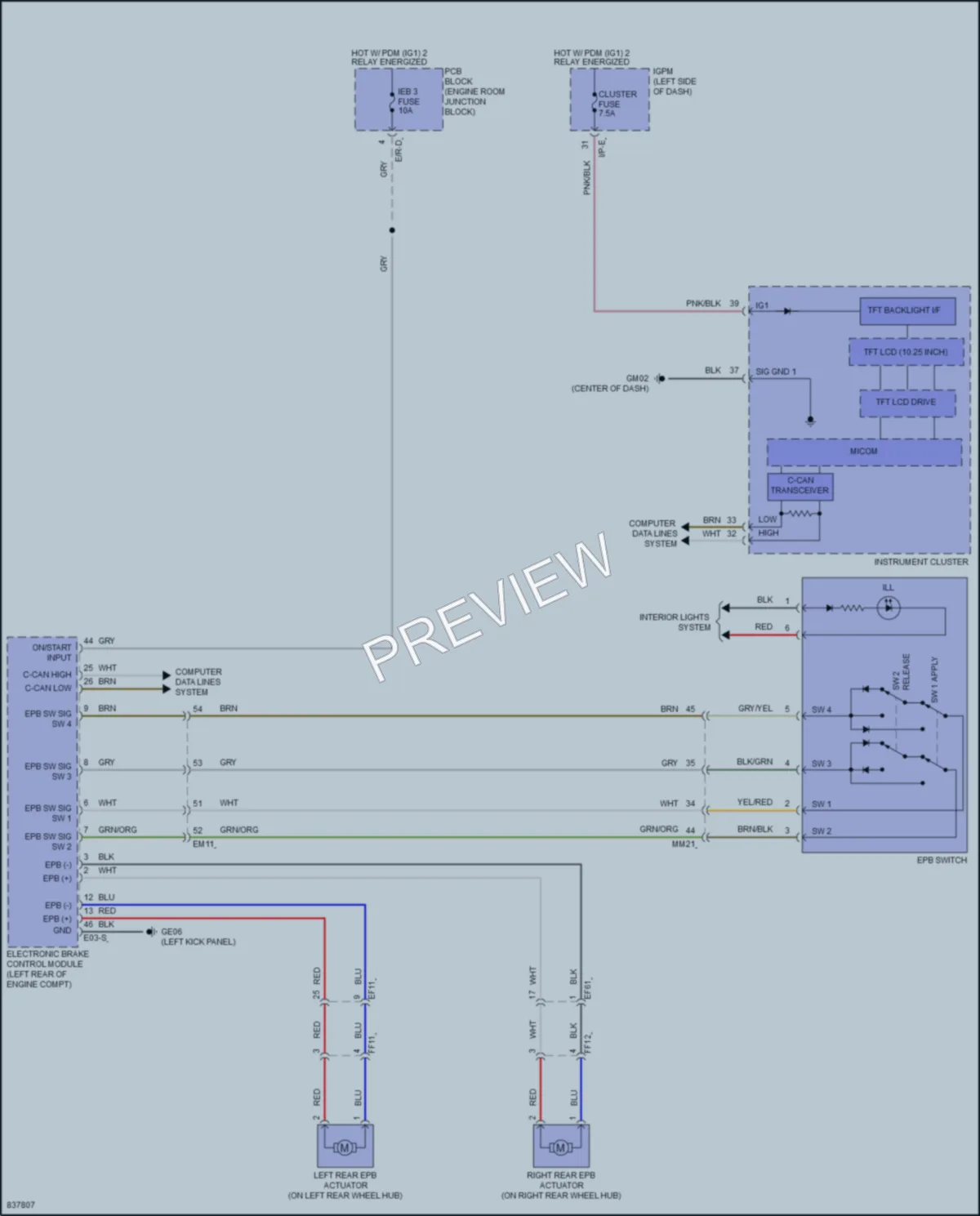 2023 Hyundai KonaElectric Shift Interlock wiring diagram preview