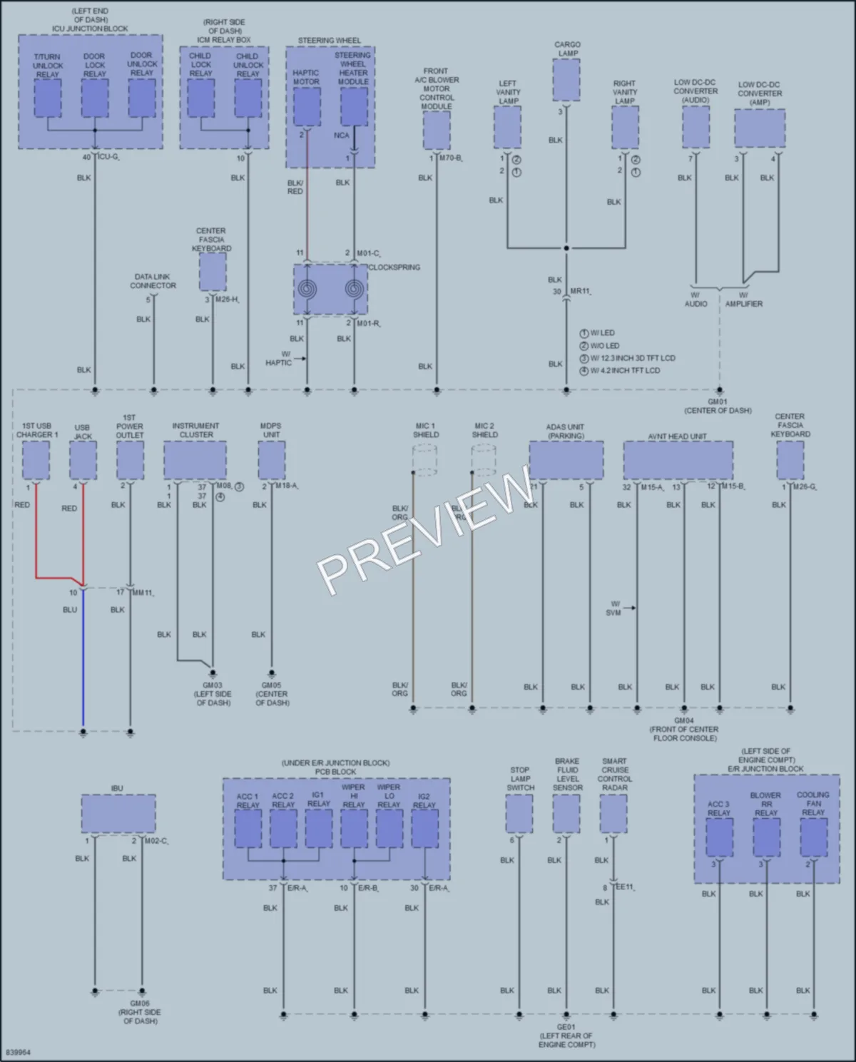 2023 Hyundai Palisade Ground Distribution wiring diagram preview