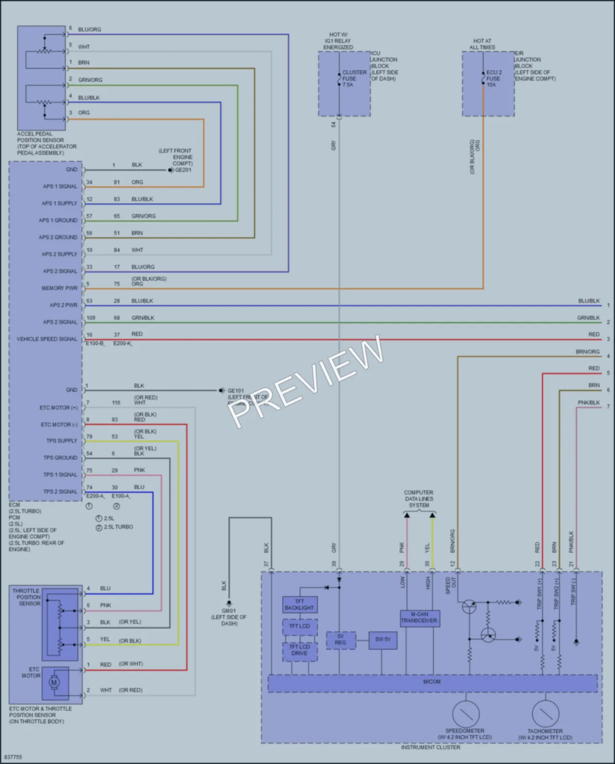 2023 Hyundai SantaCruz Cruise Control wiring diagram preview