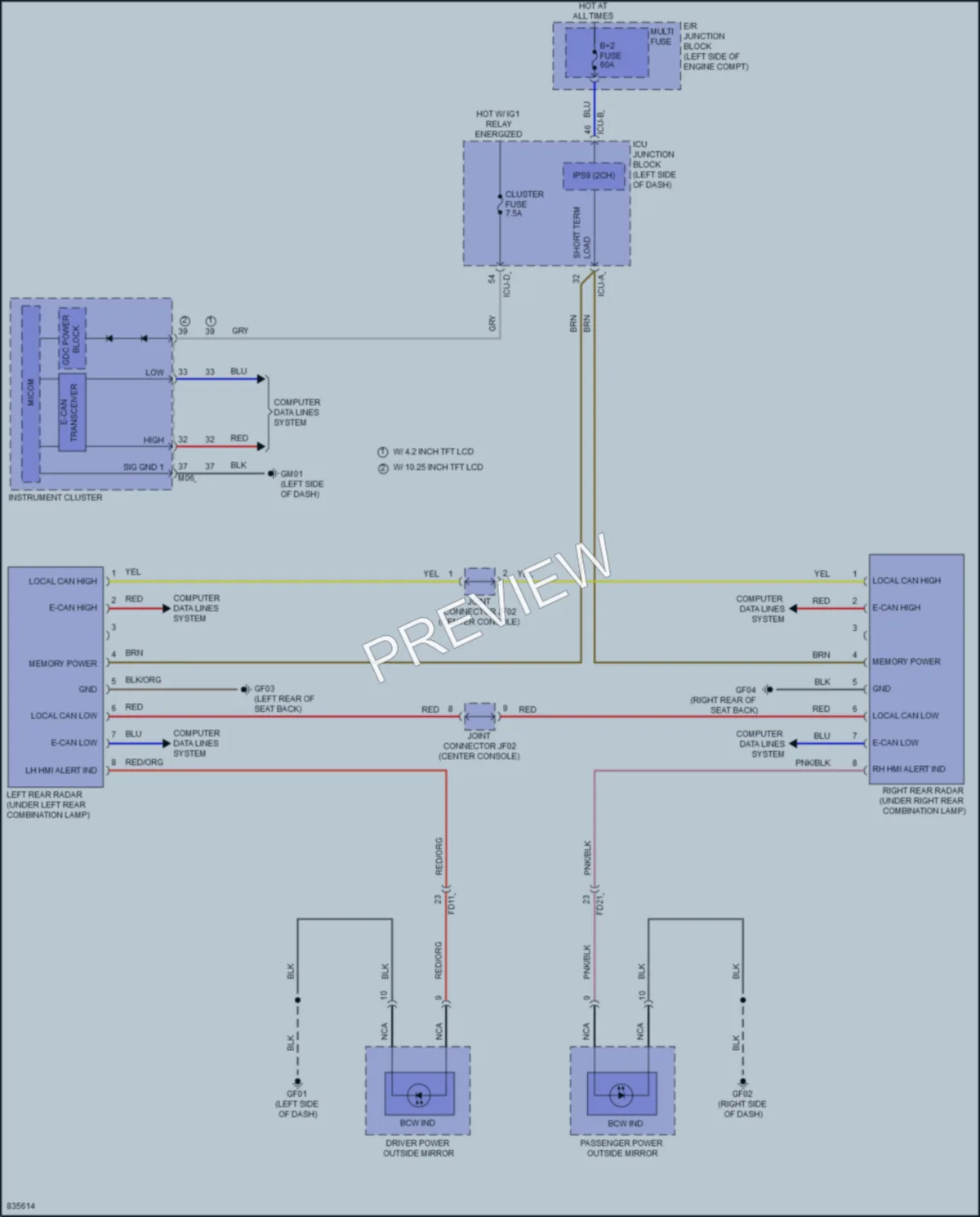 2023 Hyundai SantaCruz Navigation wiring diagram preview
