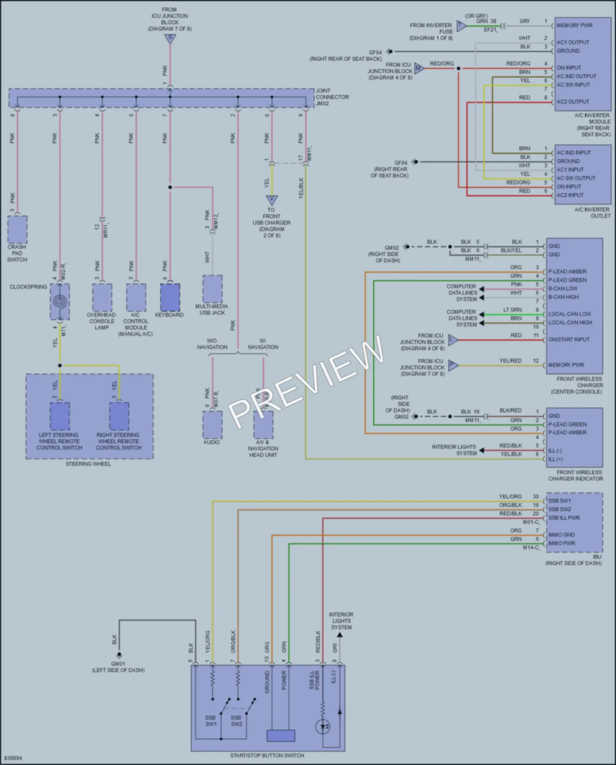 2023 Hyundai SantaCruz Power Distribution wiring diagram preview