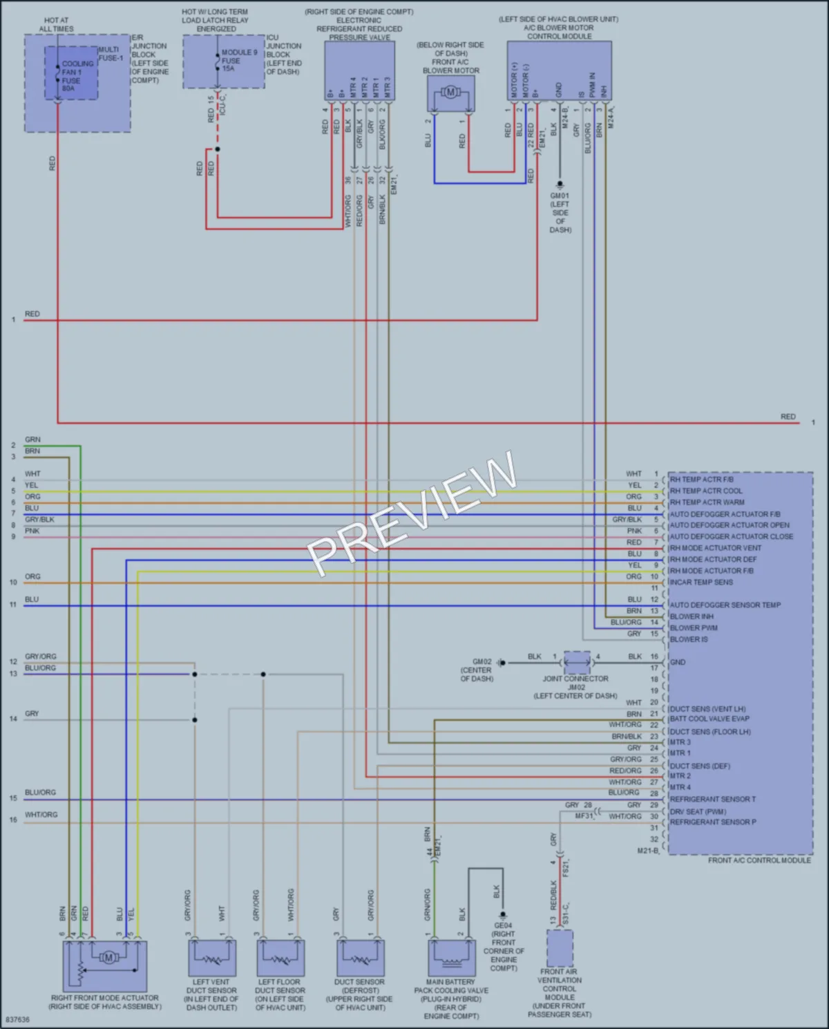 2023 Hyundai SantaFeHybrid Air Conditioning wiring diagram preview