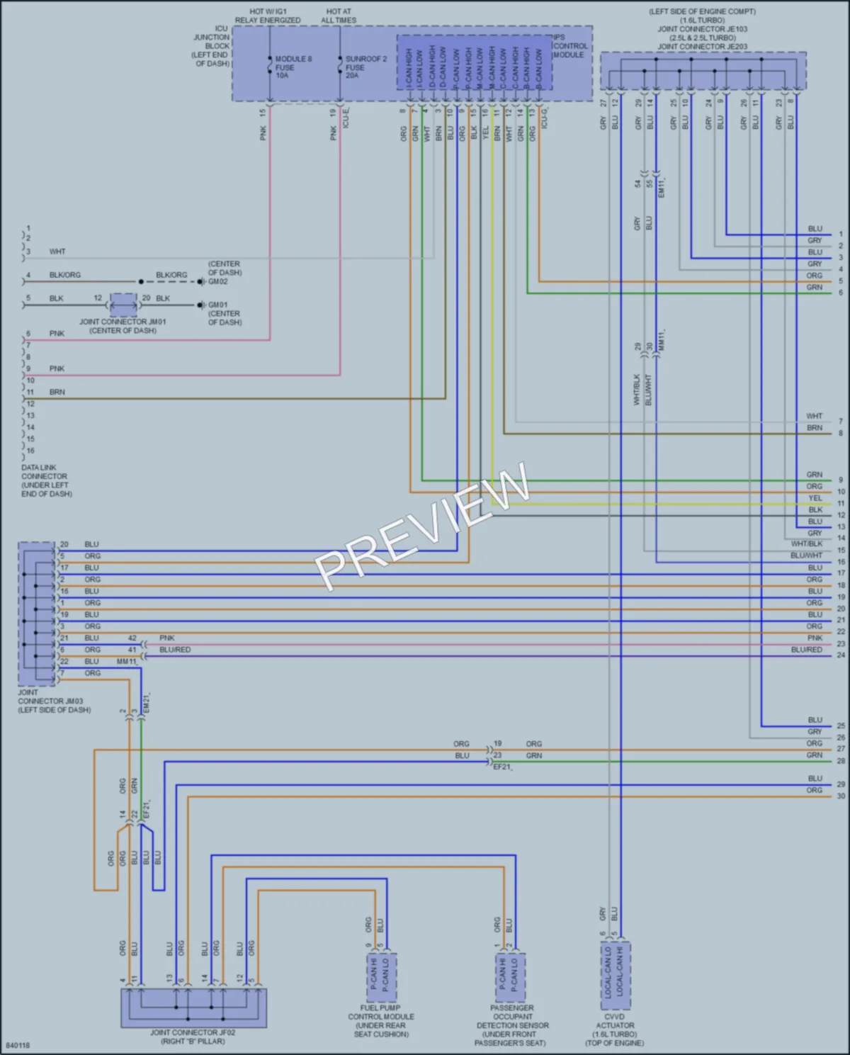 2023 Hyundai Sonata Computer Data Lines wiring diagram preview