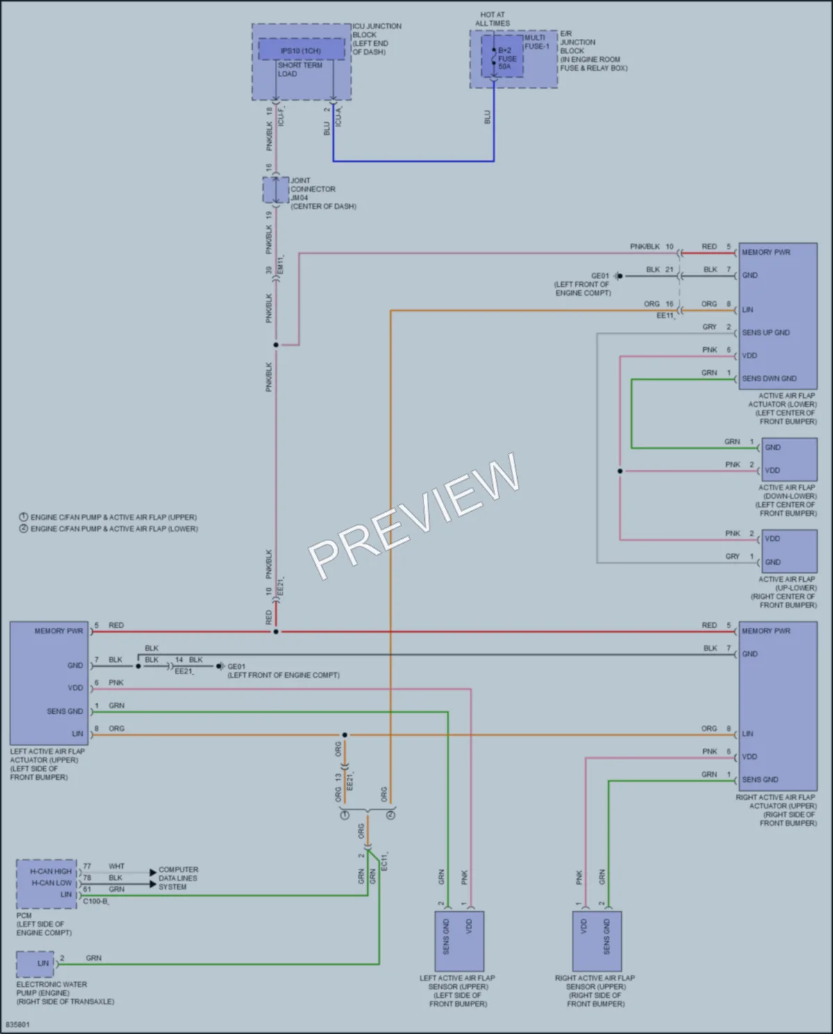 2023 Hyundai SonataHybrid Active Bodyworks wiring diagram preview
