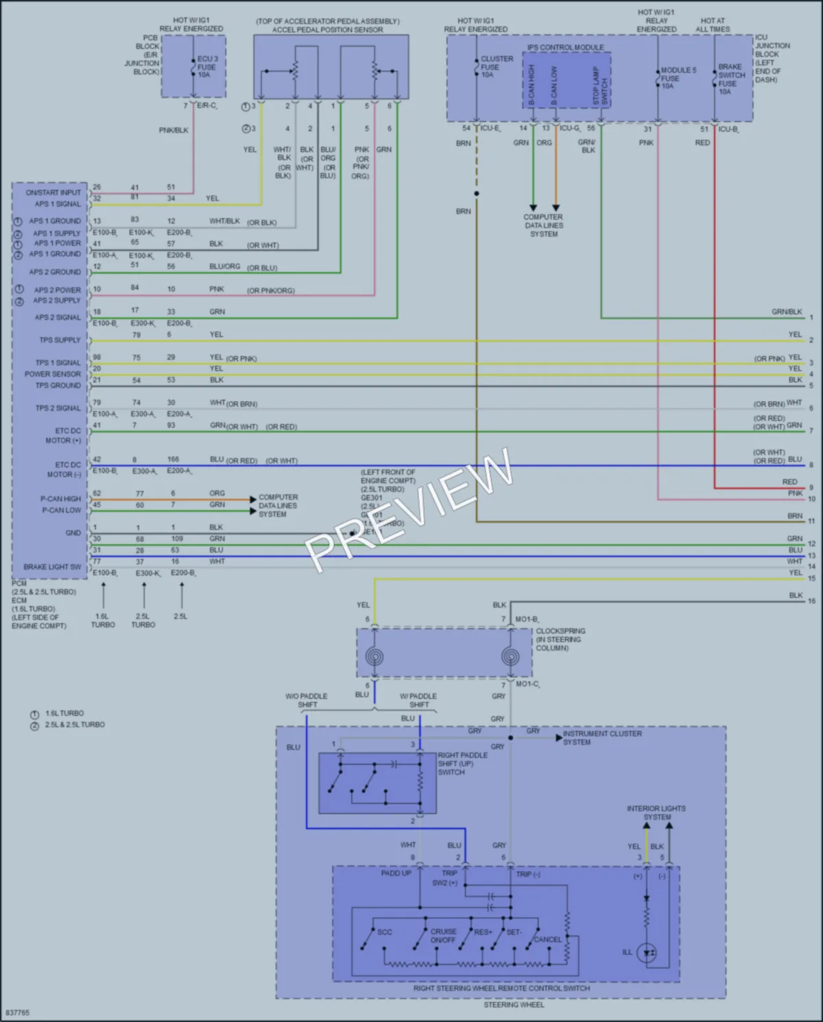2023 Hyundai SonataHybrid Cruise Control wiring diagram preview
