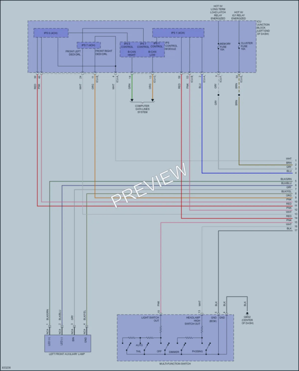 2023 Hyundai SonataHybrid Headlights wiring diagram preview