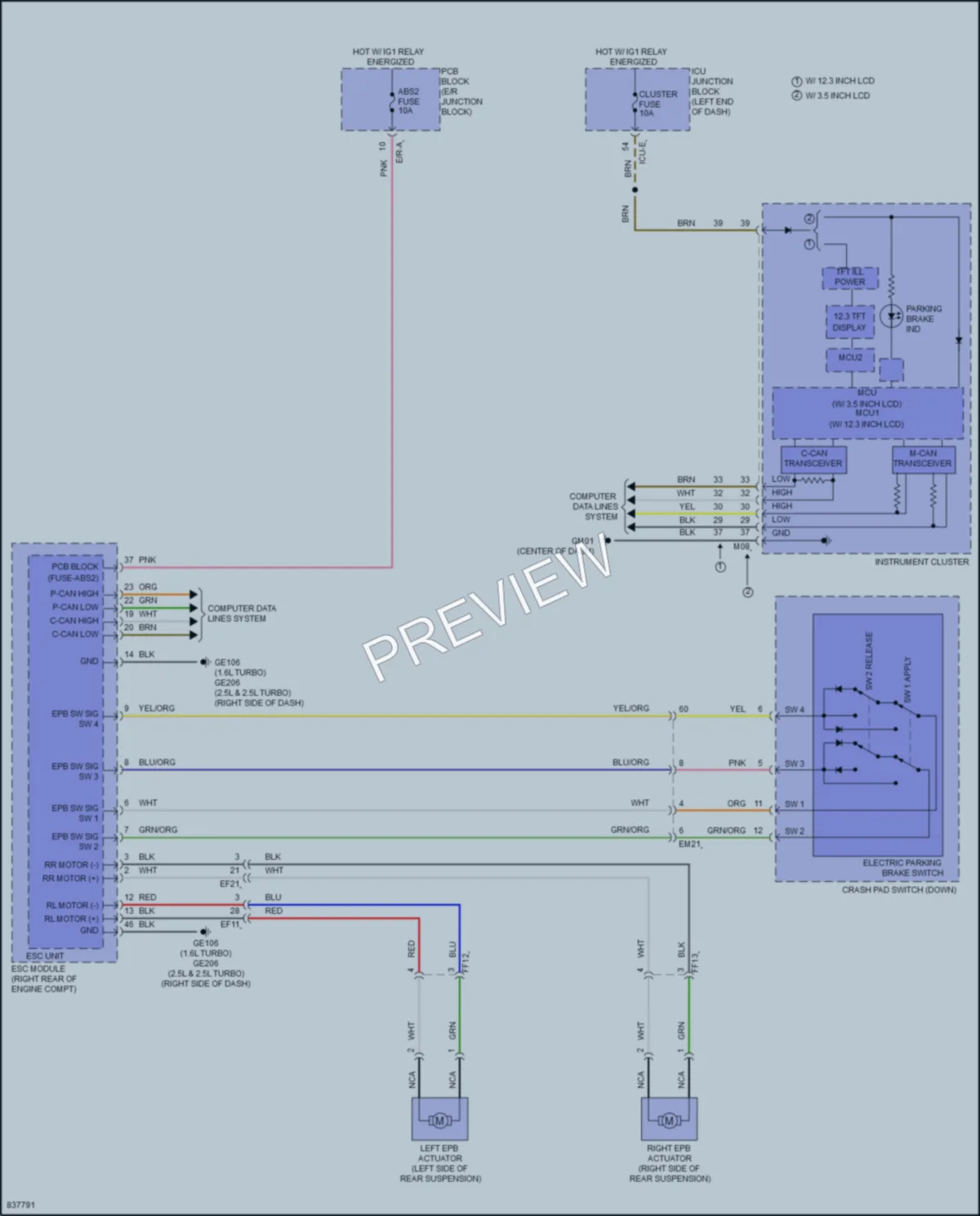 2023 Hyundai SonataHybrid Shift Interlock wiring diagram preview