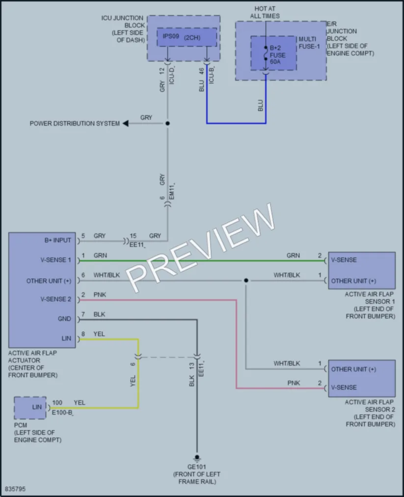 2023 Hyundai Tucson Active Bodyworks wiring diagram preview